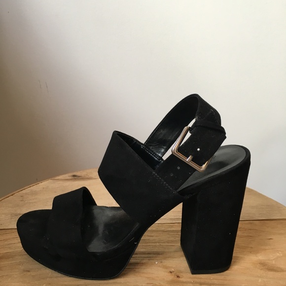 Black Suede Heels - Picture 4 of 5